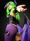 [Cosplay]  Darkstalkers  Morrigan with great body in latex(32)